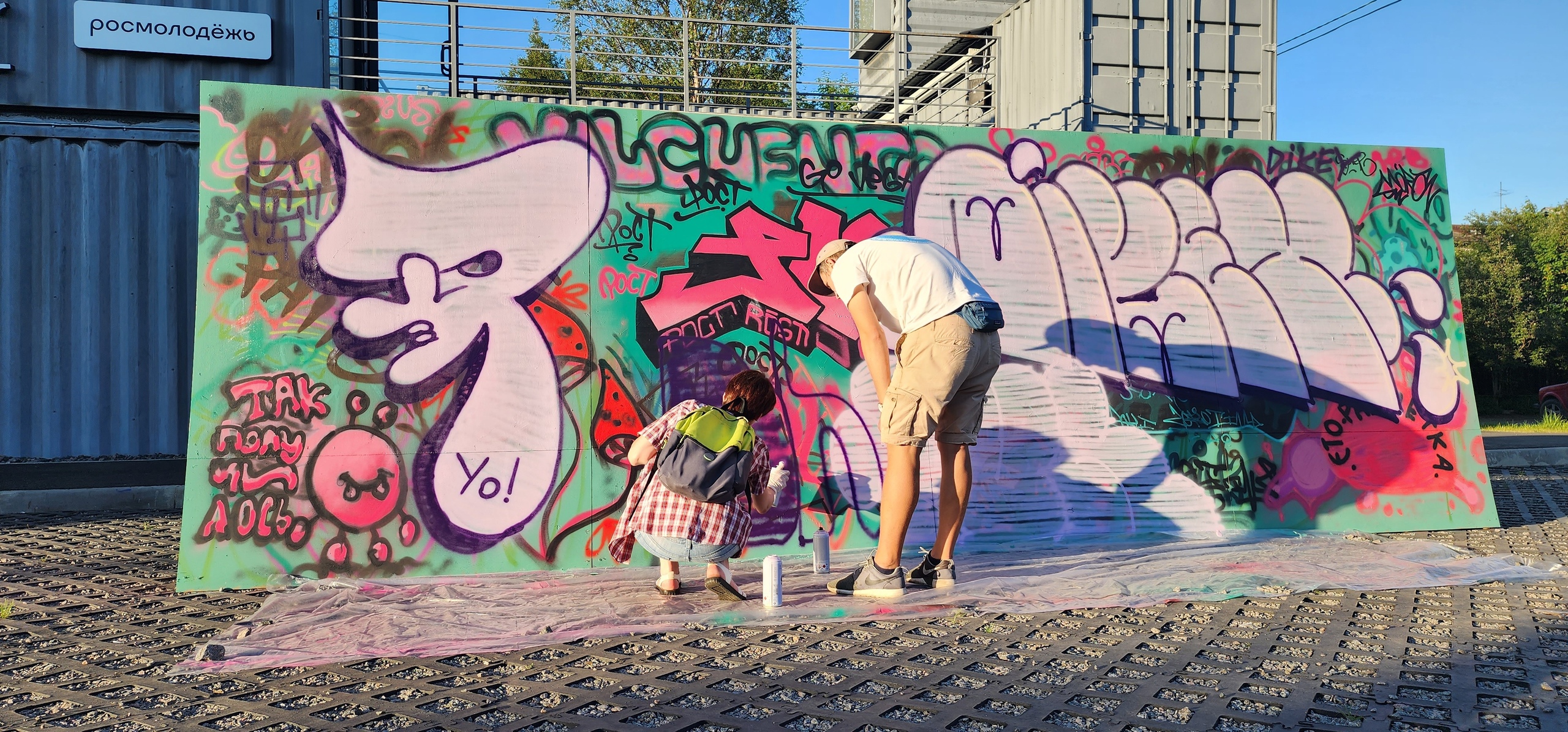 Мурманчане погрузились в мир уличного искусства: видео