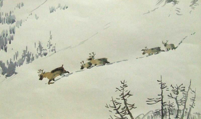 17 февраля – День дикого северного оленя и день начала работы выставки  «Оленьи тропы Мотюмяку Турдагина»