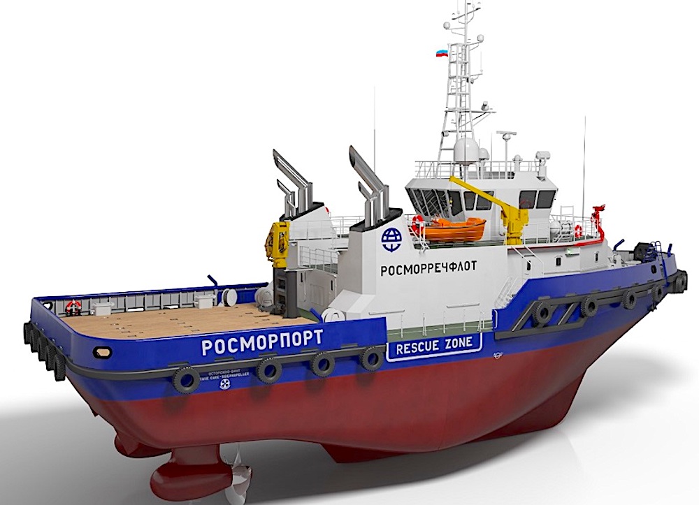 Головной буксир ледового класса проекта NE060 для Северного морского пути заложен на судостроительном заводе имени Б.Е. Бутомы 