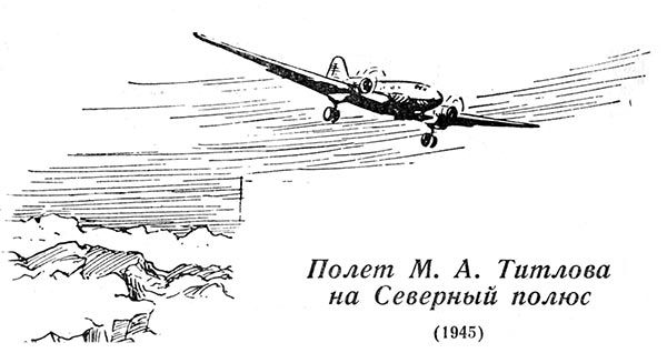 2 октября 1945 года – Лётчик Михаил Титлов на «С-47 CCCР-H-331» достиг Северного полюса