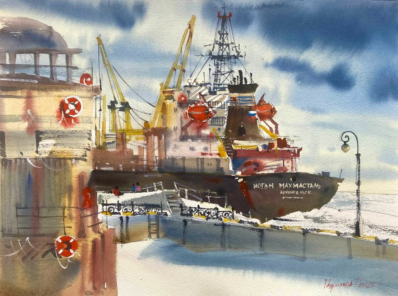 Порты и города Северного морского пути глазами художников: в Санкт-Петербурге 24 апреля открывается выставка «Арктика. Пленэр. 500»