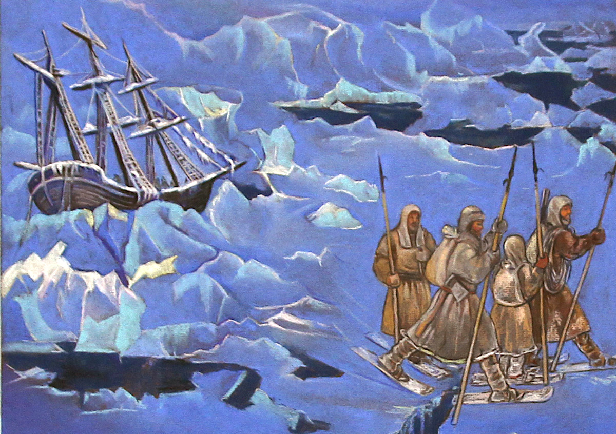 В НАО открыта выставка иллюстраций к трём забытым историческим романам о Русском Севере