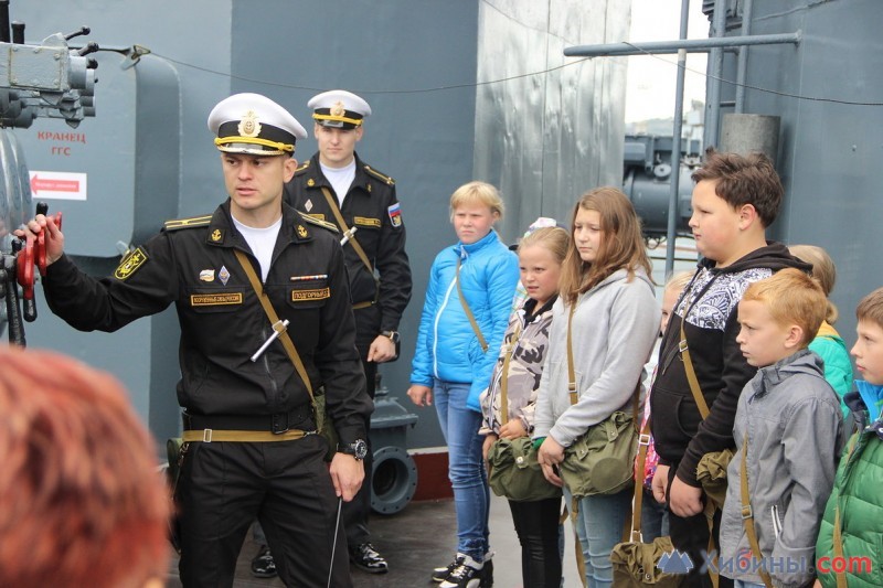 На БПК «Адмирал Левченко» прошла интерактивная экскурсия для школьников