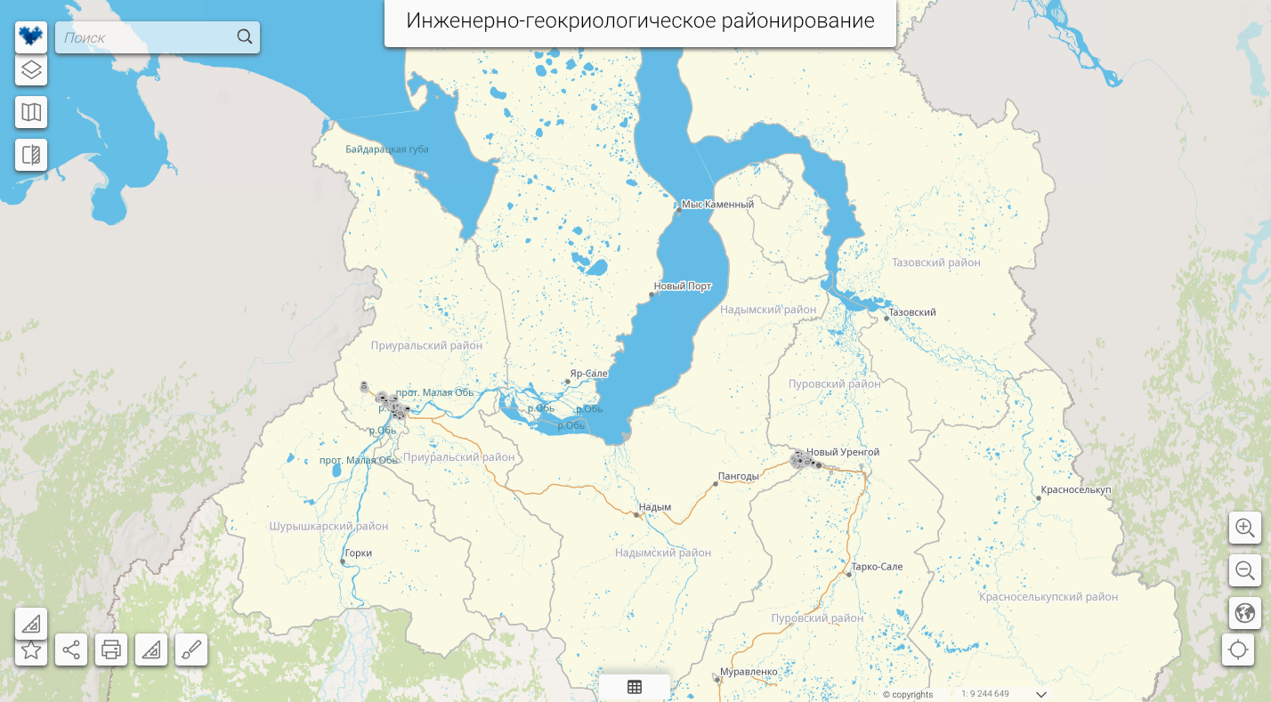 Интерактивную карту вечной мерзлоты запустили на едином картографическом портале Ямала