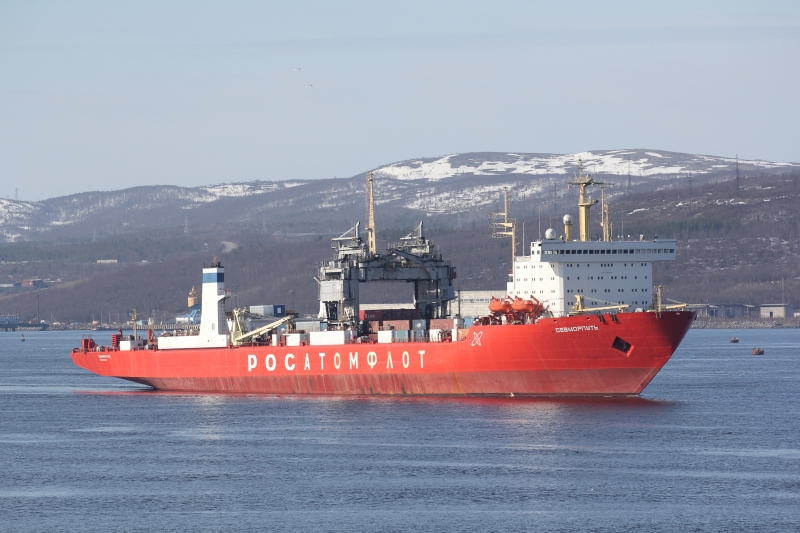 Единственный в Арктике атомный контейнеровоз «Севморпуть» ждут на Камчатке