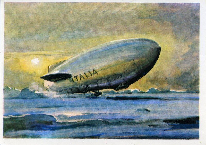 24 мая 1928 – Дирижабль "Италия" во главе с Нобиле достиг Северного полюса.