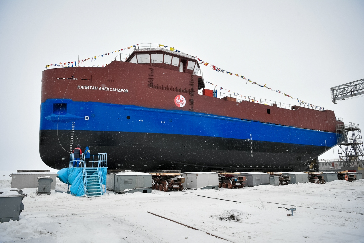 В Петрозаводске спустили на воду уникальное судно-краболов