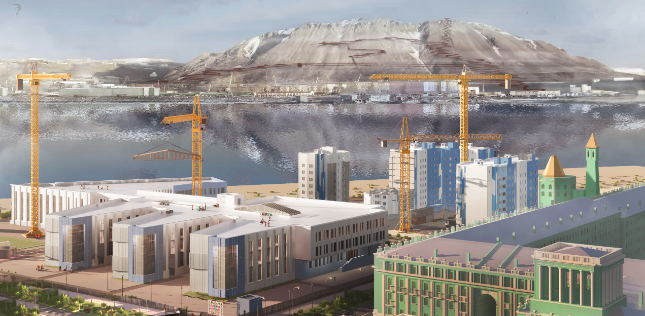 3D-модель Норильска визуализирует запланированные изменения в городе до 2035 года