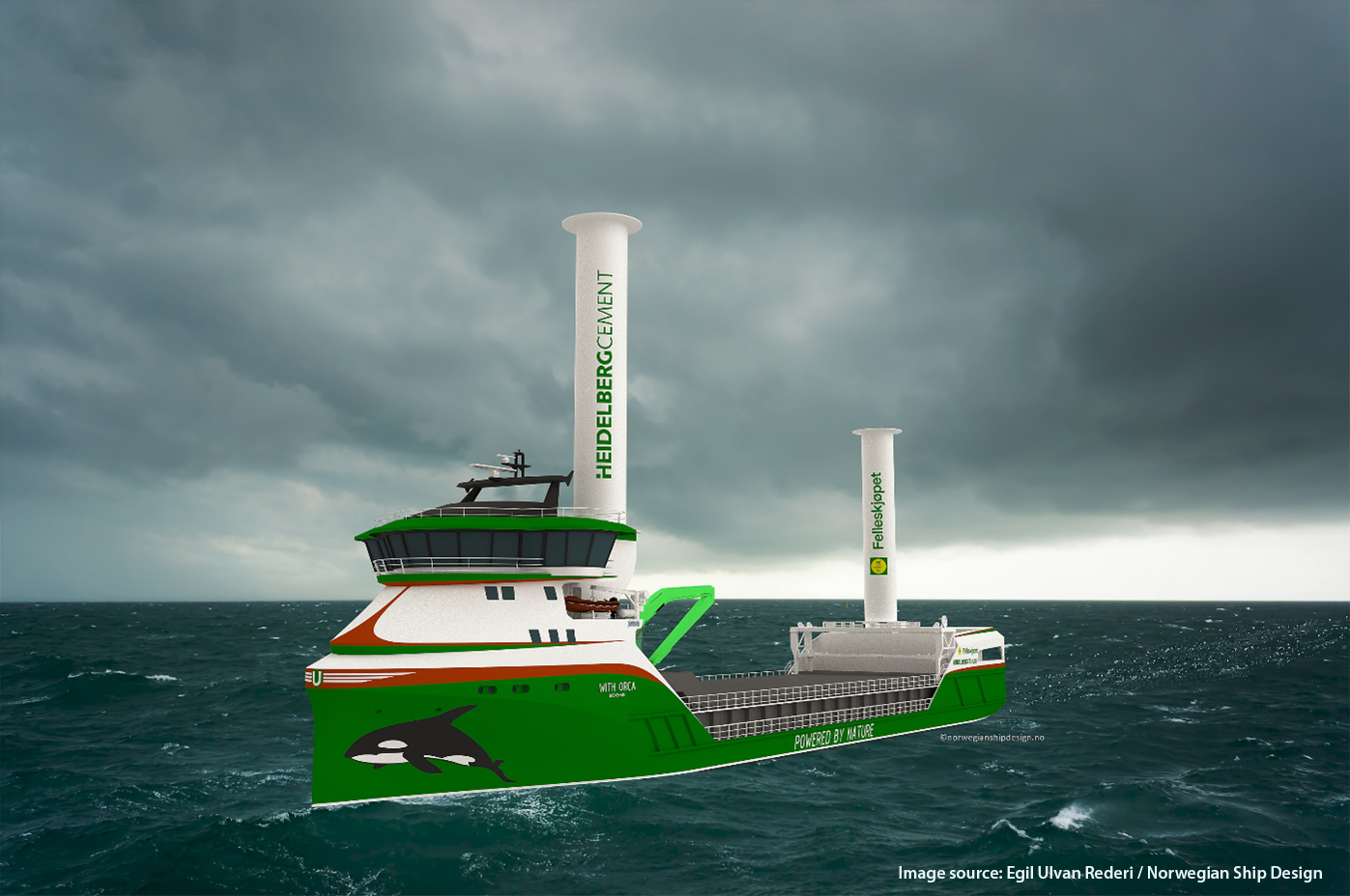 В Норвегии построят грузовое судно на ветровой и водородной энергии