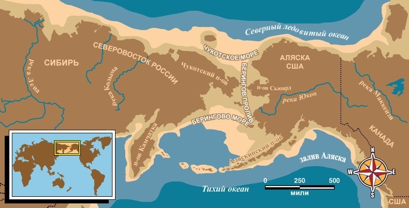 Учёные впервые исследовали, каким был Берингов мост между Азией и Аляской 36 000–11 000 лет назад, и выяснили, что он был болотистым
