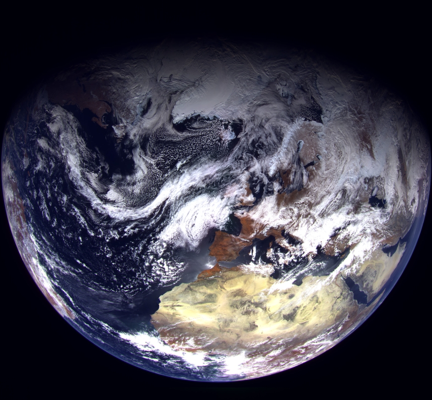 Получен первый снимок со спутника «Арктика-М»