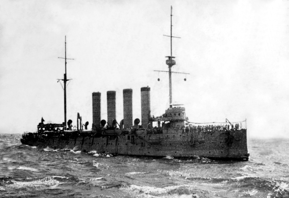 Крейсер "Варяг" на переходе из Владивостока на Мурман, 1916 г. 