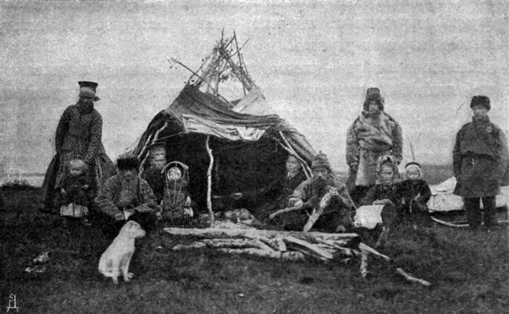 Кочевье лопарей, фото нач. XX века