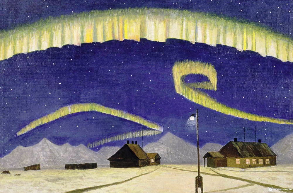 Картина ненецкого художника Тыко Вылки из собрания Музея художественного освоения Арктики