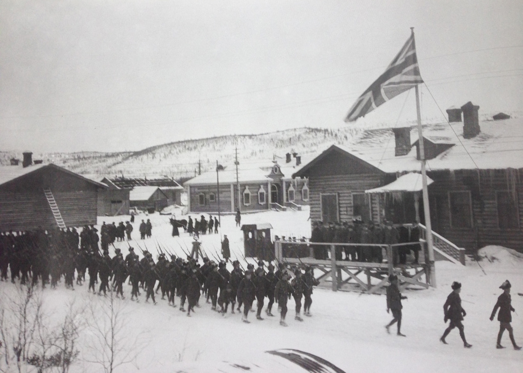 Парад войск Антанты в Мурманске по случаю окончания Первой мировой войны