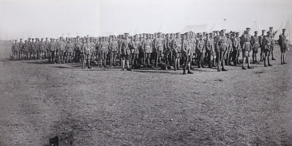 45-й батальон британских Королевских фузилеров в Осинове, на Северной Двине