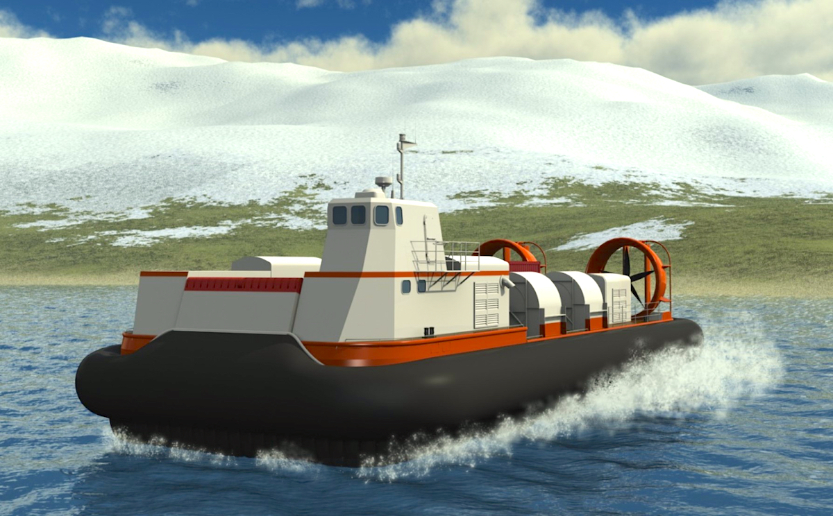Линейку судов на воздушной подушке для труднодоступных северных территорий представило конструкторское бюро ОСК «Алмаз»